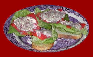 Salmon Crustini